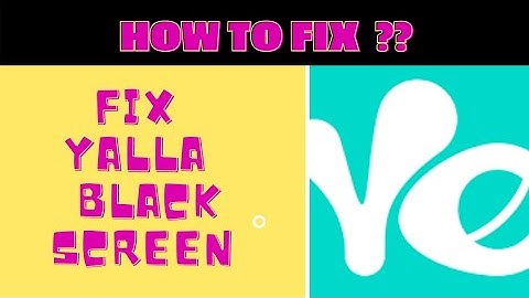 #blackscreen #howto #yalla HOW TO FIX YALLA BLACKSCREEN PROBLEM ? | | FING 24