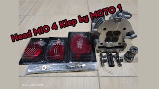 Head Mio 4 Klep SOHC dari MOTO1 | Mio 4 Valve | Part Mio Gaje 225cc