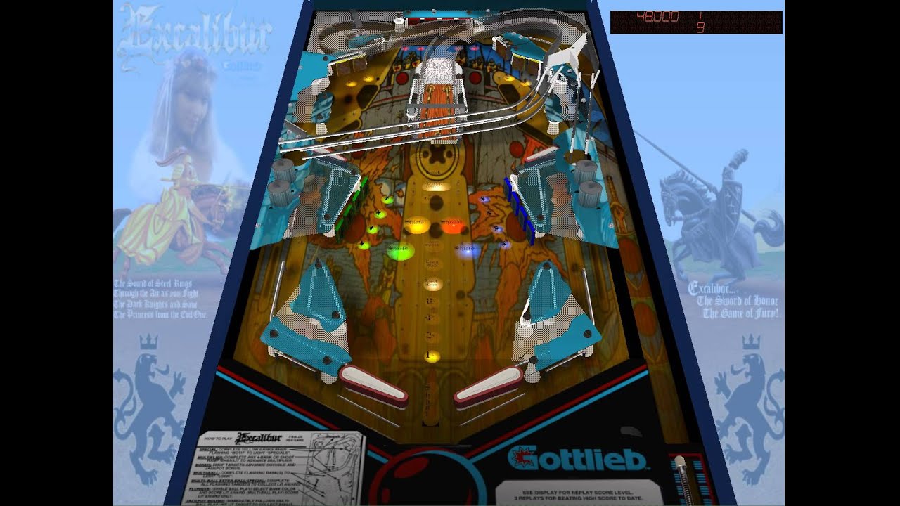 Excalibur (pinball table) YouTube