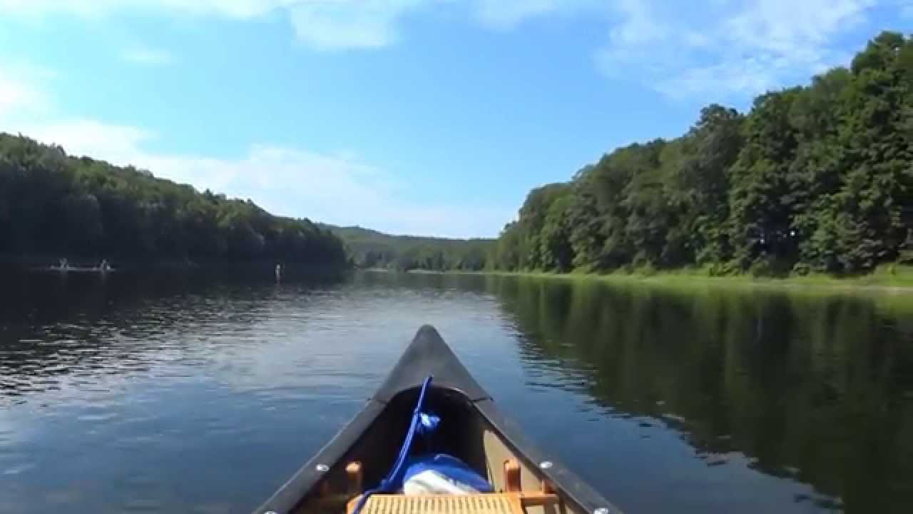 Delaware River in my canoe 8/15/15 YouTube