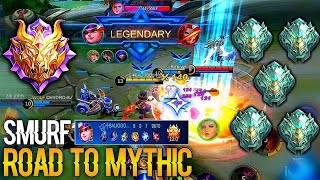 HARLEY UNKILLABLE GAMBLER! PLAYING MY SMURF ACCOUNT GAME 7ROAD TO MYTHIC ||MOBILE LEGENDS BANG BANG