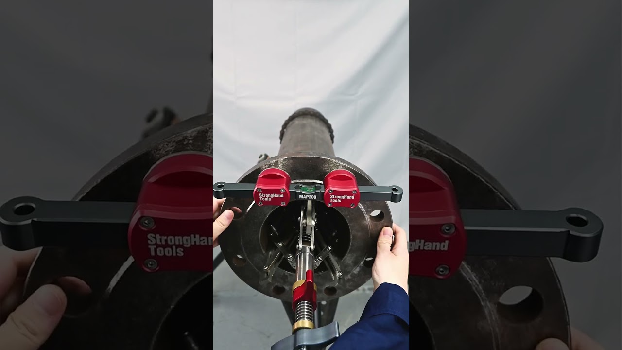 この磁気式フランジ位置合わせピンをご使用になったことがありますか？ネジ取り付け不要で、載せるだけで使用可能。手間と時間を大幅に削減できます。#stronghandtools #溶接 #MAP200 
