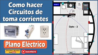 Como hacer Circuito de Toma Corriente - Plano Eléctrico