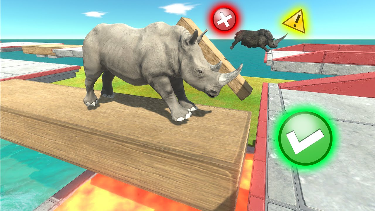 Who Will Survive the Deadly Bridge? Wild Animals vs Black Animals!