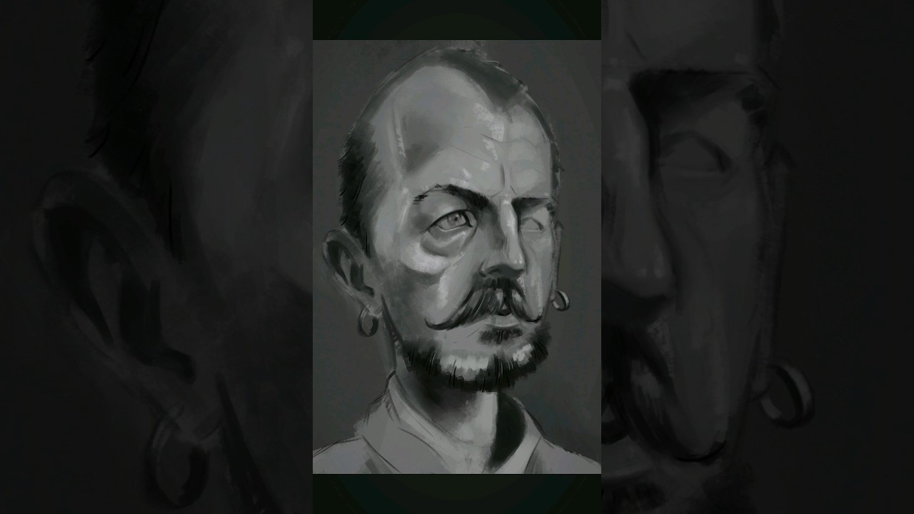 Portrait painting with Infinite Painter App. 