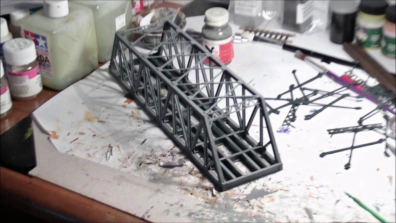 "MY N-SCALE TRAINS":4 BRIDGES BUILT FOR PRR LAYOUT: - YouTube