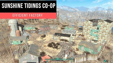 Fallout 4 - Huge & functional factory (Sunshine Tidings) [No-Mods]