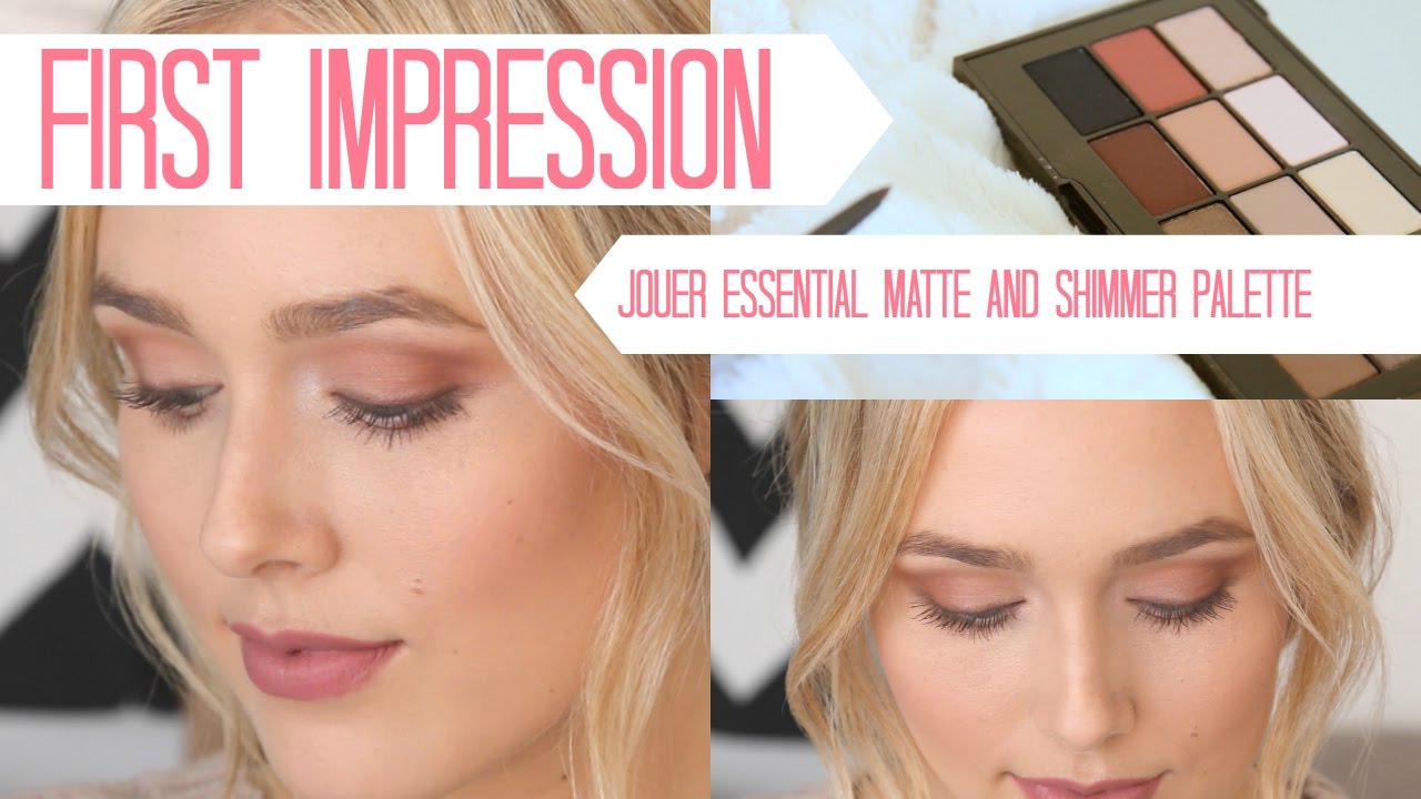 FIRST IMPRESSION | Jouer Essential Matte & Shimmer Eyeshadow Palette | Sheridan Gregory