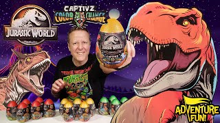 12 Jurassic World Color Changing Dinosaurs Ultra Rare Indominus Rex Toy Review AdventureFun!