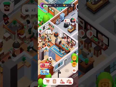 my progress in idle coffee shop tycoon
