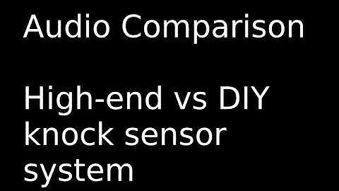 DIY Knock Sensor vs High-End Knock Sensor (Audio Comparison)