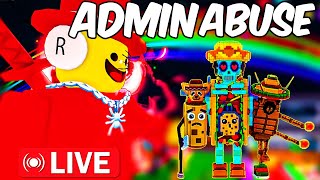 Admin abuse   update & Playing (Steal A Brainrot) #roblox #stealabrainrot #livestreams
