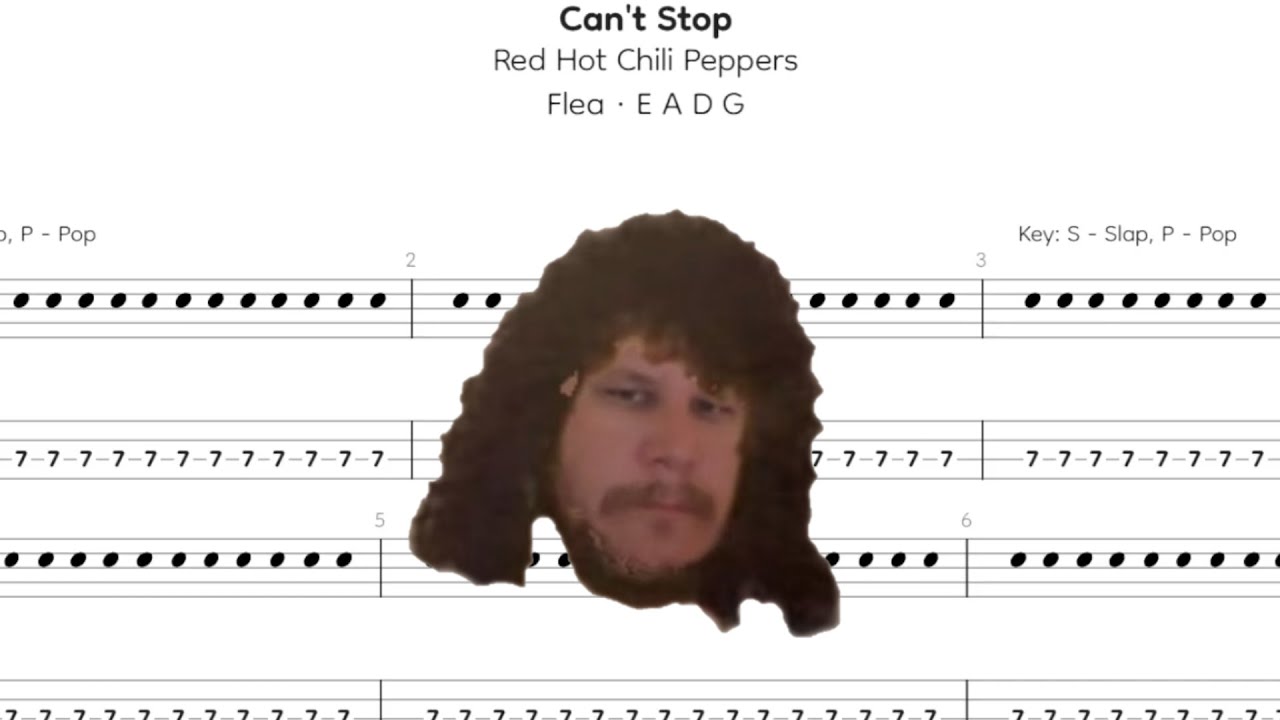 Red Hot Chili Peppers - Can't Stop (Bass TAB) - YouTube