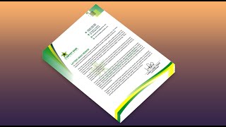 How to Design Letter Head / Corel Draw Tutorials / Learn Graphic Designing screenshot 1