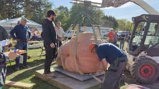 Woodbridge Fair Giant Pumpkin Competition  #HeaviestPumpkin #firstprize #giantpumpkin