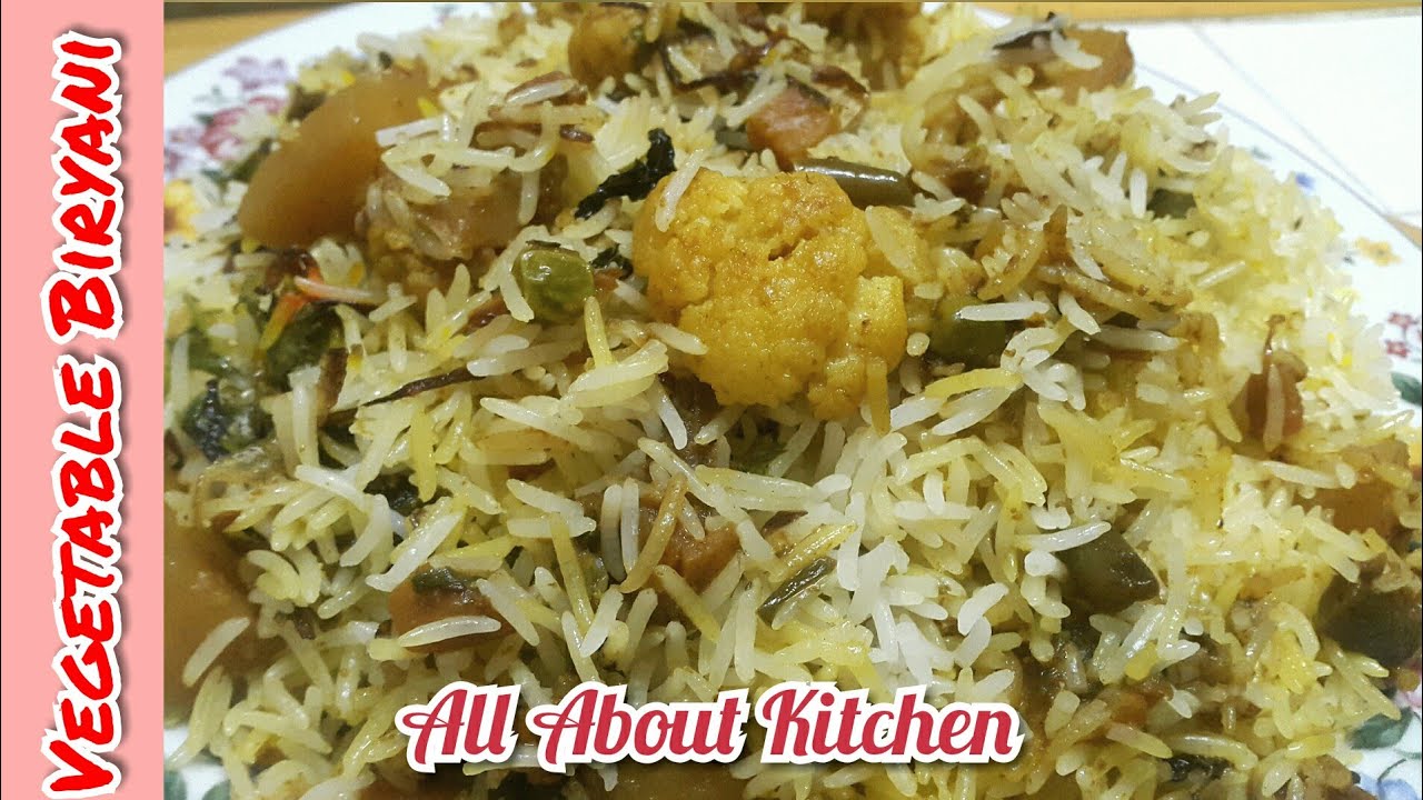 Vegetable Biryani Recipe (Urdu / Hindi with English subtitles ) YouTube