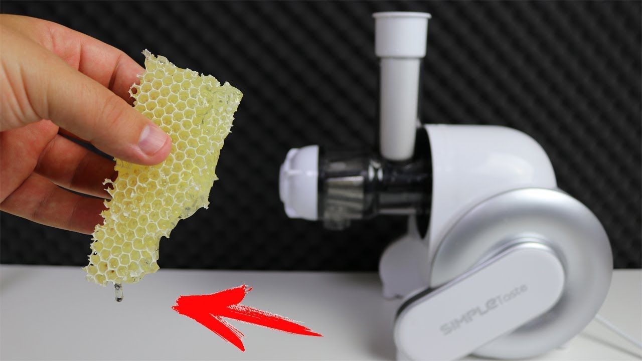 Experiment - Trennt der Entsafter den Honig von den Waben | Wabenhonig