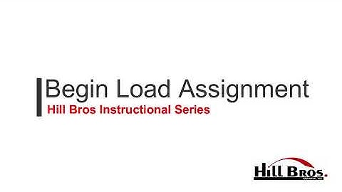 TransFlo - Begin Load Assignment