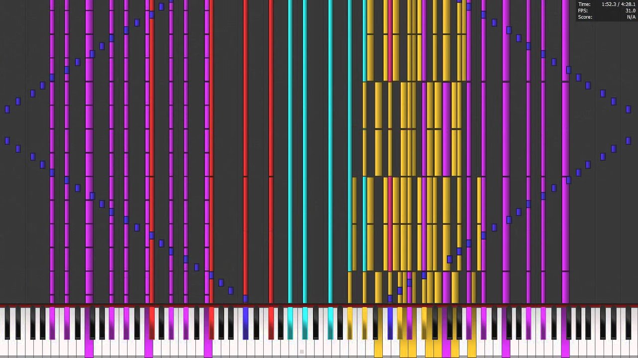 [Black MIDI] Piano From Above The Shining Needle Castle Sinking in