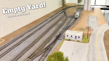 Empty Yards & Paving Roads - Large HO Train Layout Build - Ep 17