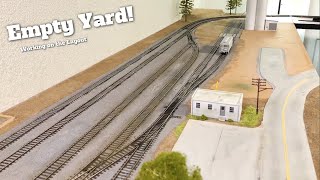 Empty Yards & Paving Roads  Large HO Train Layout Build  Ep 17