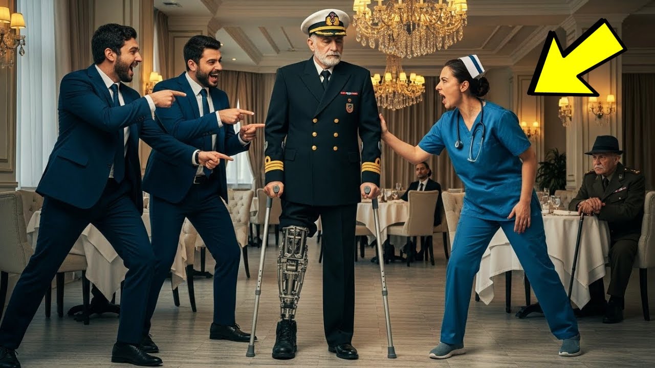 Zorbalar engelli Denizciyi aşağıladı. Genç Hemşire imkansızı yaptı!