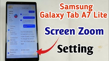 Samsung Galaxy Tab A7 Lite screen zoom kaise karen / samsung galaxy tab a7 lite screen zoom setting