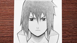Easy Anime Sketch How To Draw Sasuke - Naruto Anime Boy Drawing Step By Step For Beginners