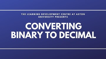 Converting from binary (base 2) or octal (base 8) to decimal (base 10)