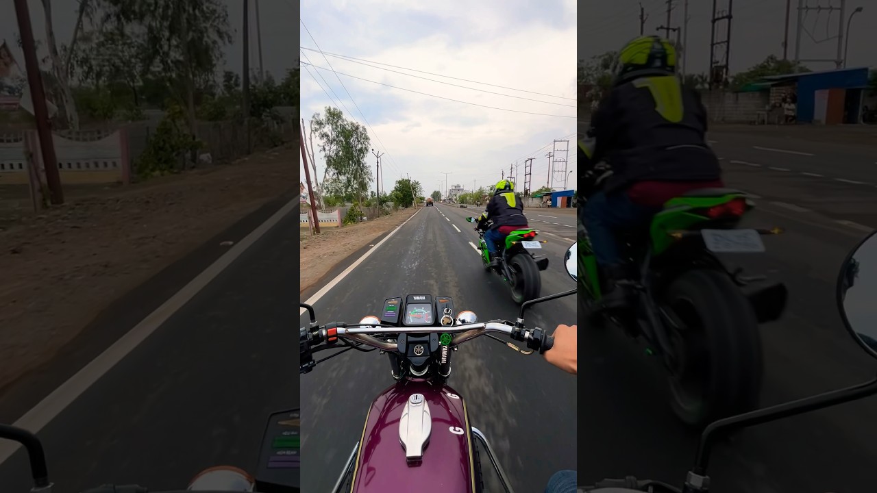 Baby zx10r with yamaha Rx100🚀