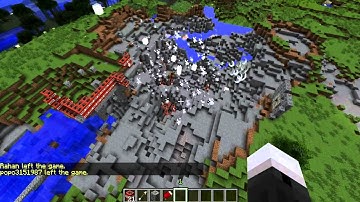 What happens when the WoW servers go down?, An EPIC minecraft explosion happens!!