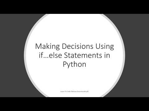 [PYTHON] - Declaring conditions using if.... else