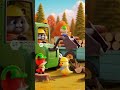 Cute Animals Drive Logging Machines 🪵🐾 | Funny Forest Construction Trucks #shorts