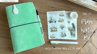 Wk. 17 / Southern Belle Plans Deco / Plan With Me / Planner Perfect Wide TN