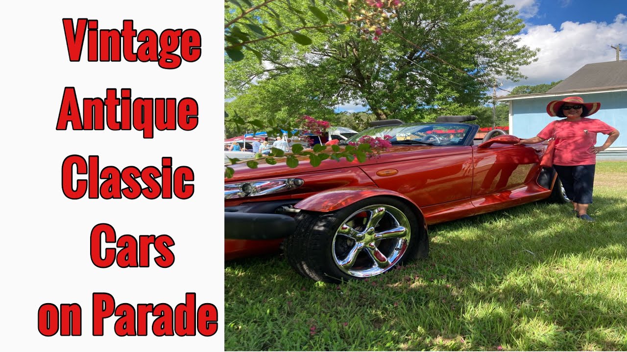 Gorgeous old cars on parade - YouTube