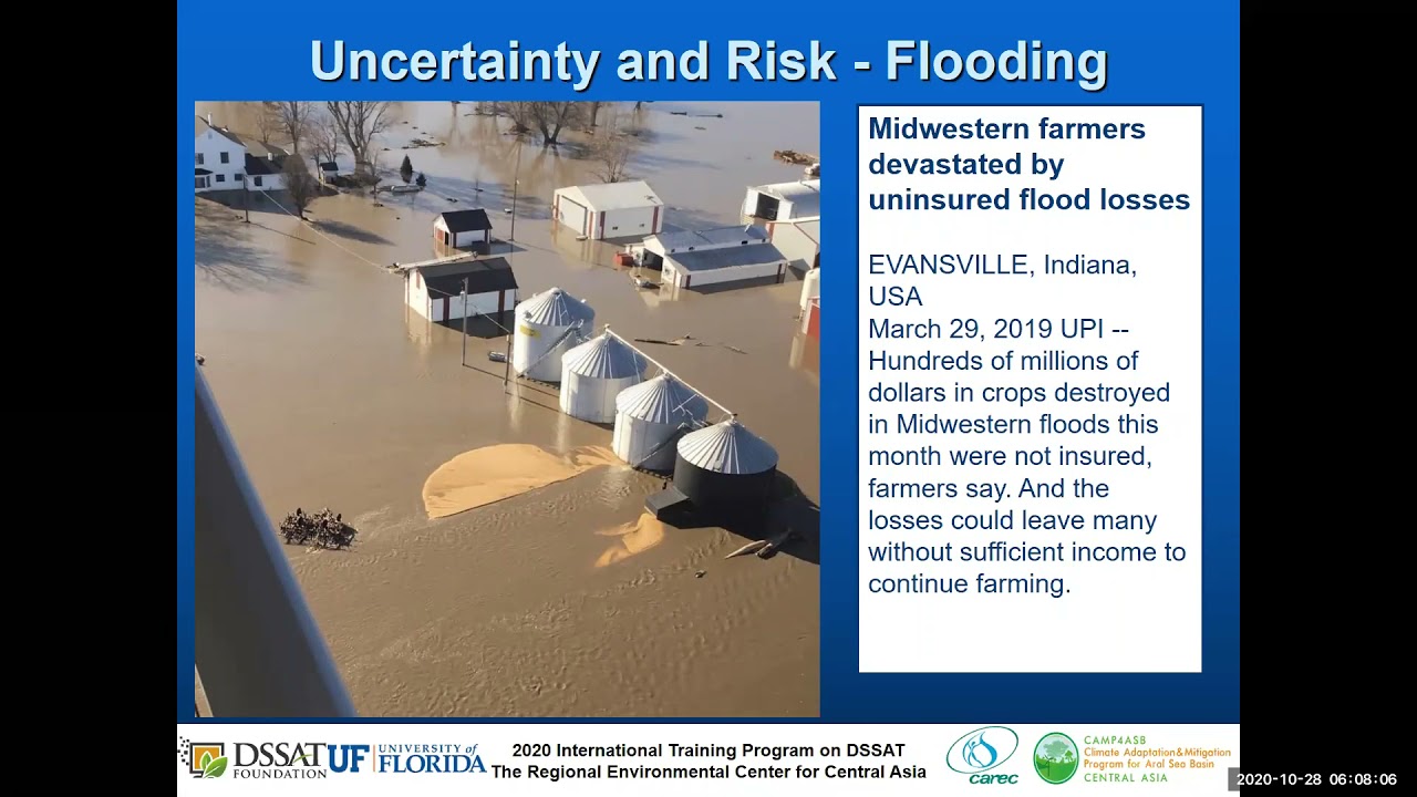 Lecture   Evaluating Uncertainty and Risk Using Crop Simulation Models