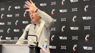 UC coach Scott Satterfield, JC French, Gavin Grover, Jasper Beeler on Arizona game 