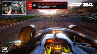 F1 24 Season Mercedes AMG F1 W15 - Chinese Grand Prix | Steering Wheel Gameplay