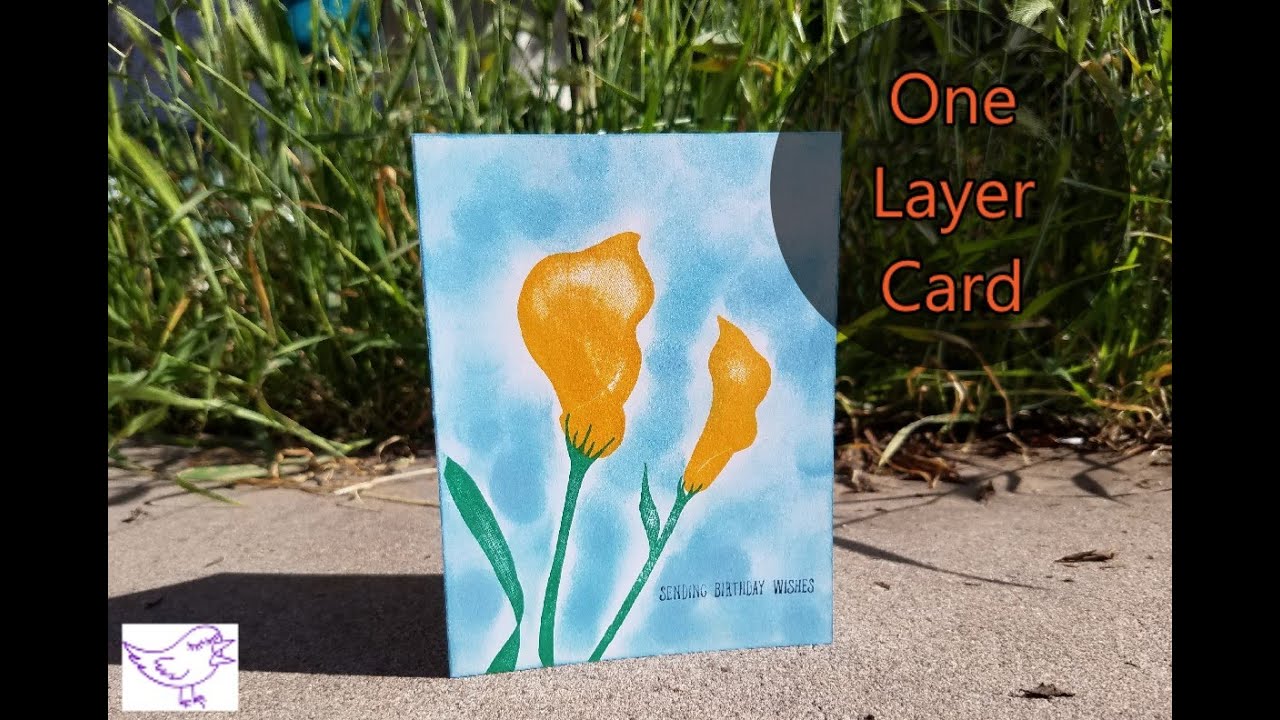Lasting Lily Stamp Set | Sale-a-bration | Simple Card- Stampin UP - YouTube