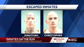 Search for 3 inmates who escaped from 2 prisons underway