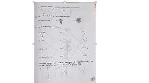 Std 4 Maths L no 9 Halves And Quarters workbook Part 2