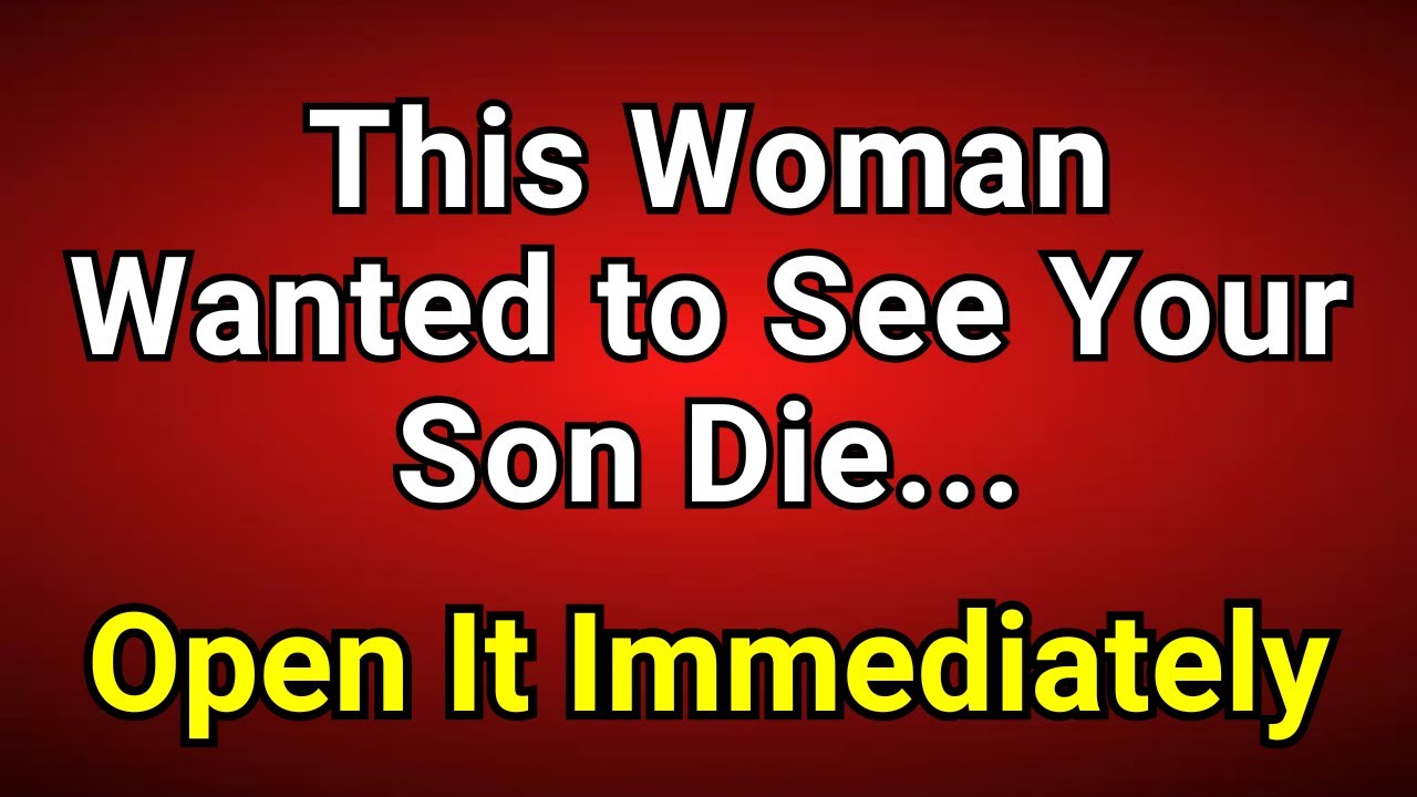 🚨Бог говорит: Эта женщина хотела, чтобы твой сын умер... Открой это сейчас | Послание Бога #иисус...
