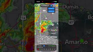Amarillo Texas possibly tornado nasty thunderstorm #weatherchannel #tornado #amarillotx