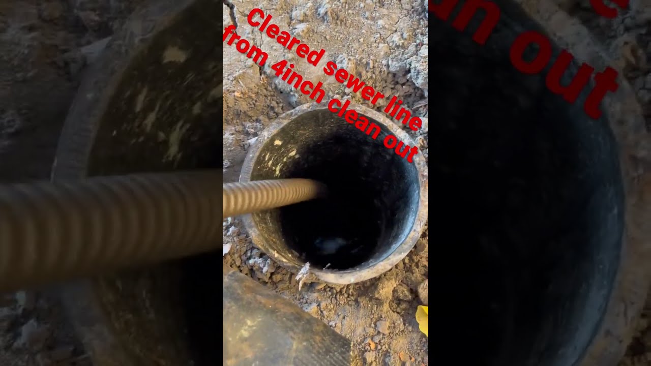 Sewer line, 4inch clean out