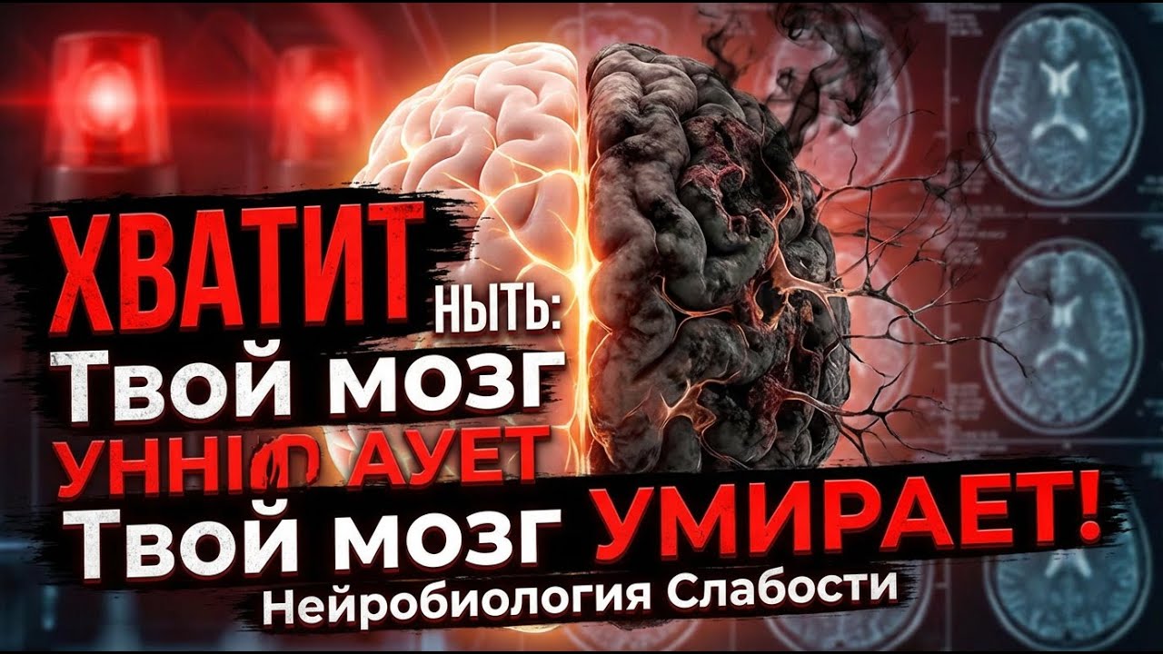 ХВАТИТ НЫТЬ. Твой мозг буквально УМИРАЕТ (Нейробиология Слабости)