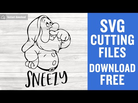 Sneezy Svg Free Cut Files for Silhouette Cameo Free Download