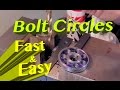 How to drill a bolt circle