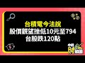 0418/台積電今法說 股價觀望挫低10元至794 台股跌120點 @ChinaTimes