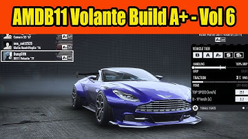 Aston Martin DB11 Volante Build A+ Class Car in NFS Unbound Vol 6