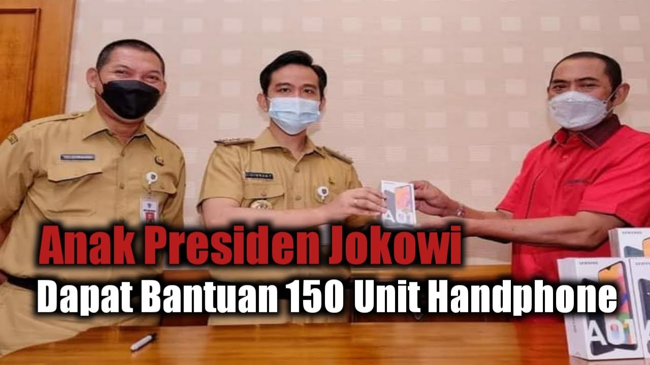 Anak Presiden Dapat Bantuan 150 Unit Handphone